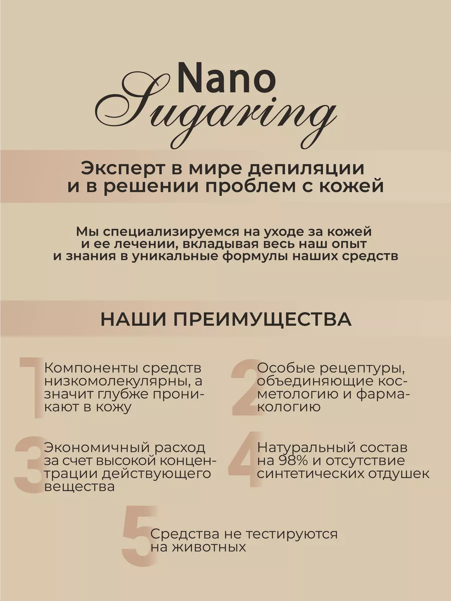 Набор для шугаринга дома 10в1 Nano Sugaring 14924222 купить в  интернет-магазине Wildberries