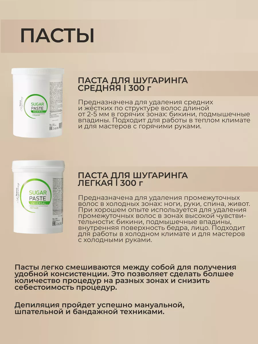 Набор для шугаринга дома 10в1 Nano Sugaring 14924222 купить в  интернет-магазине Wildberries