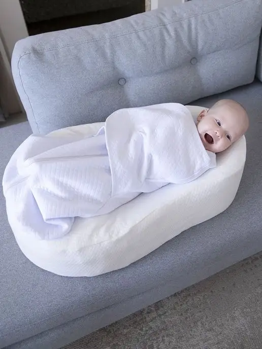 Baby Nice Пеленка на липучке для новорожденных, конверт, белый