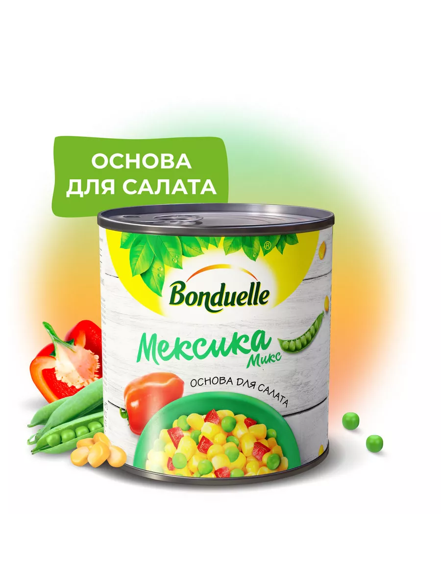 Овощная смесь с кукурузой Мексика микс, 340г Bonduelle 14943608 купить за  175 ₽ в интернет-магазине Wildberries