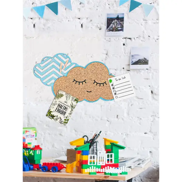 Пробковая деревянная доска на стену для заметок