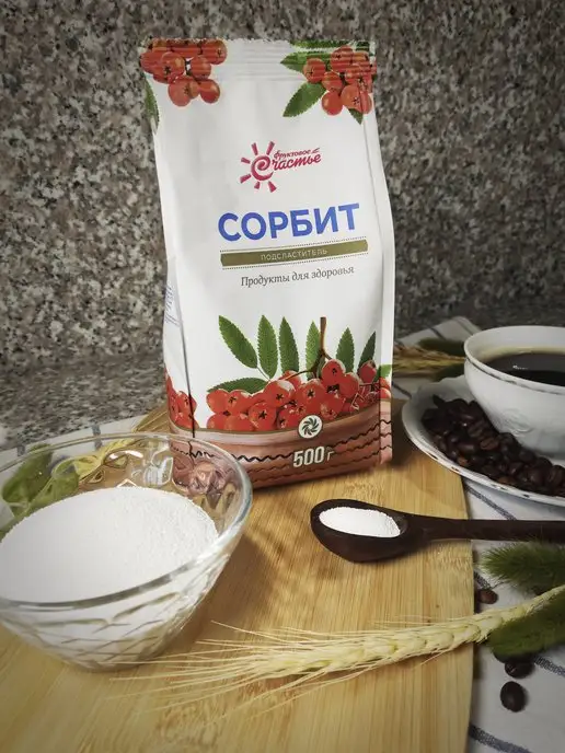 Фруктовое Счастье Сахарозаменитель Сорбит, 500 г, 500 г, фото 4
