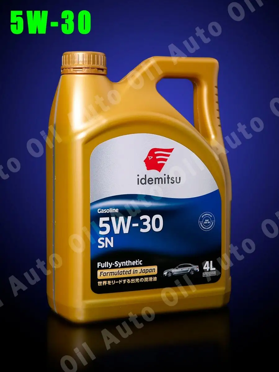 Масло моторное 5W30 GASOLINE FULLY- SYNTHETIC, API SN, 4л IDEMITSU 14979903  купить за 3 351 ₽ в интернет-магазине Wildberries