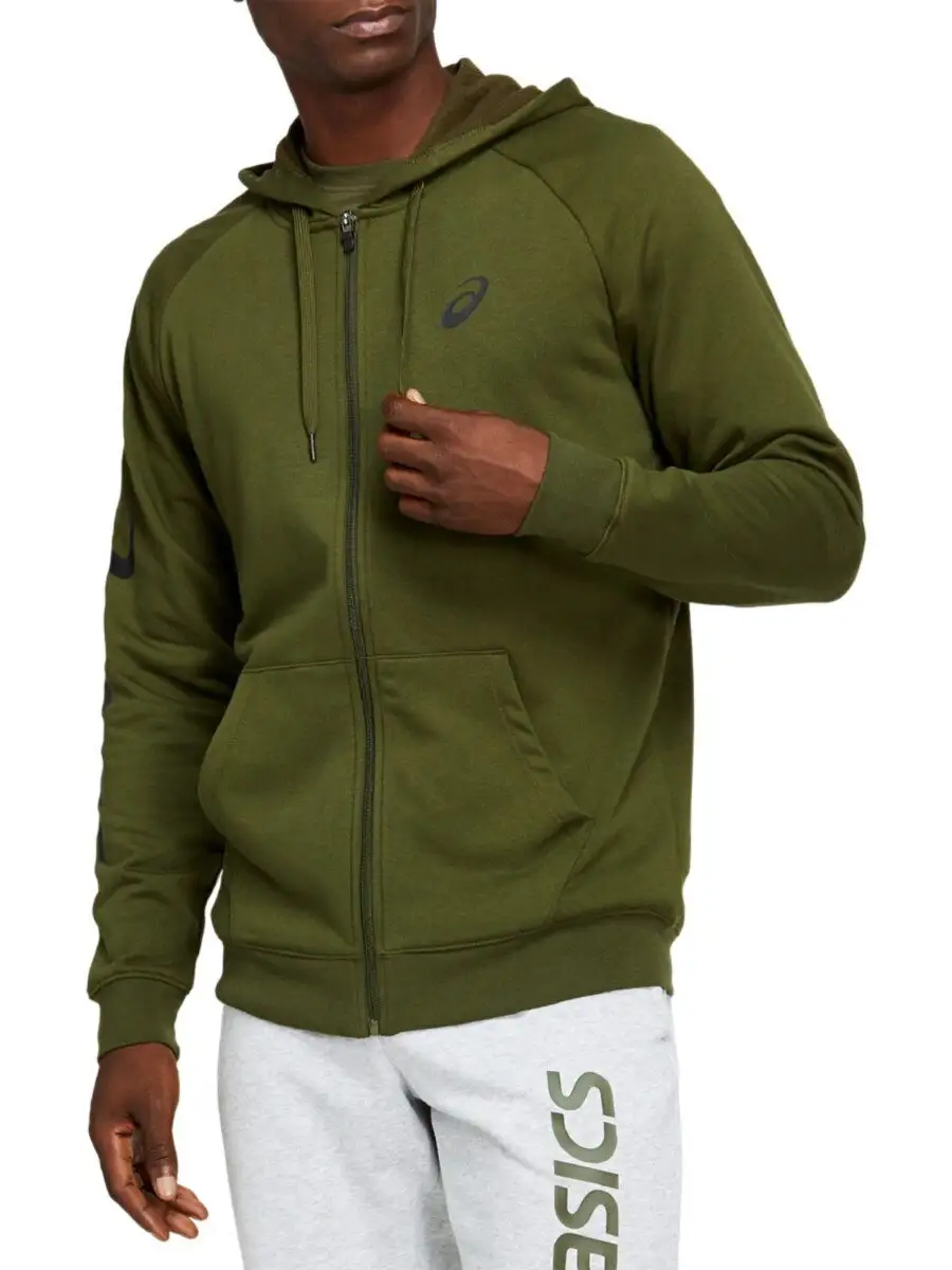 Long coat fz deals hoodie asics