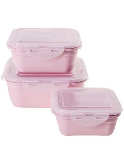 Контейнеры для еды 3 шт набор - фото 1
