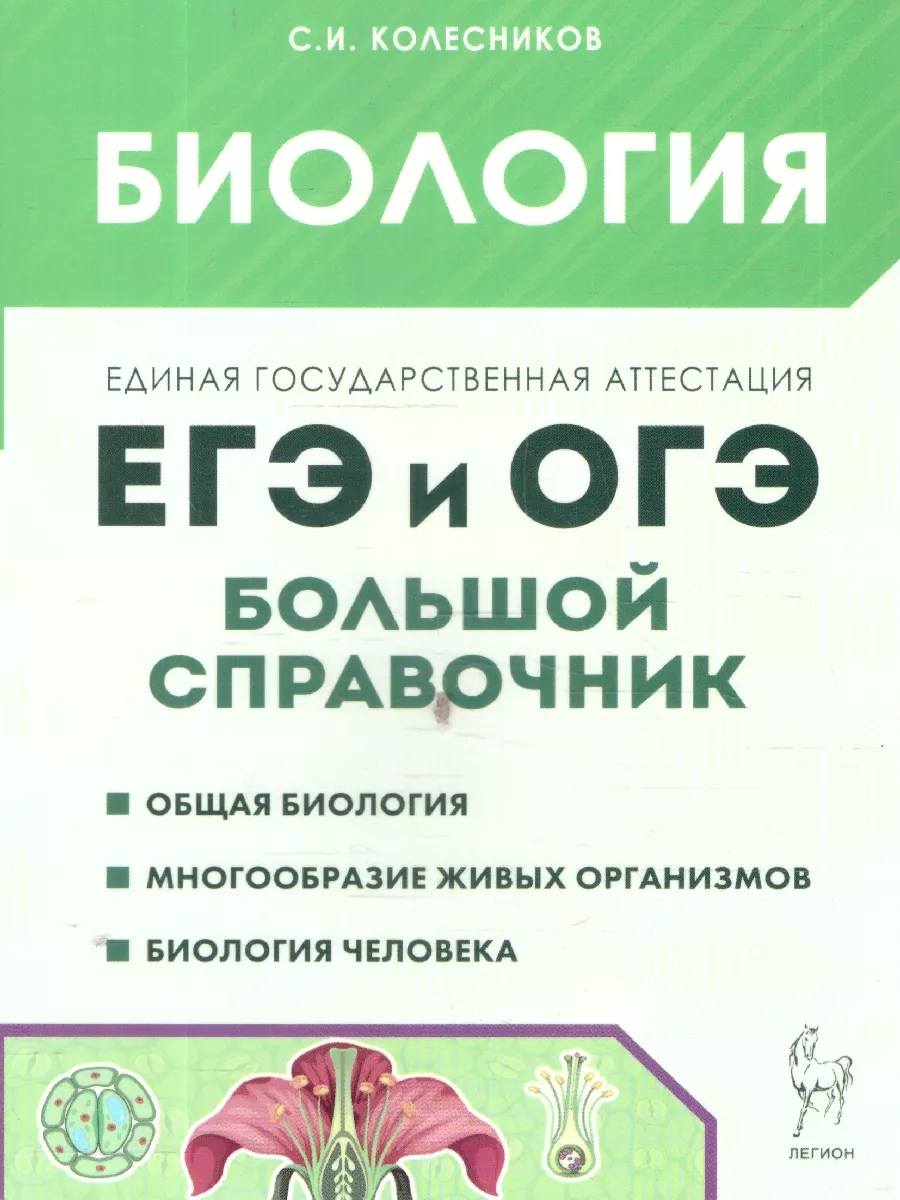 ЕГЭ и ОГЭ Биология. Большой справочник ЛЕГИОН 15006170 купить за 389 ₽ в  интернет-магазине Wildberries