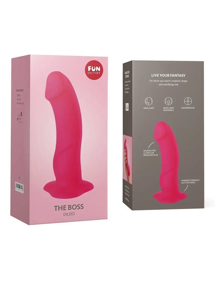 Дилдо на присоске THE BOSS DILDO,Фаллоимитатор с присоской,Товары для  взрослых,Фаллос,Секс игрушки Fun Factory 15016110 купить в  интернет-магазине Wildberries