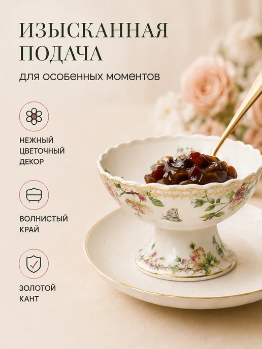 BALSFORD Креманка на ножке 90 мл фарфор, 90 мл, фото 2