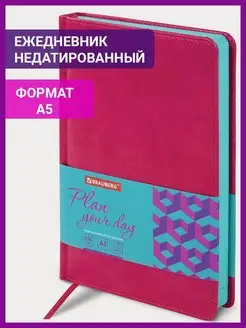 Ежедневник недатированный 138х213 мм Brauberg 15061264 купить за 333 ₽ в интернет-магазине Wildberries