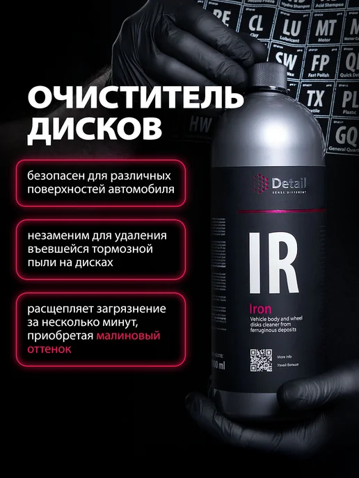 DETAIL Очиститель дисков и кузова автомобиля Iron, 1л, 1 л, фото 2