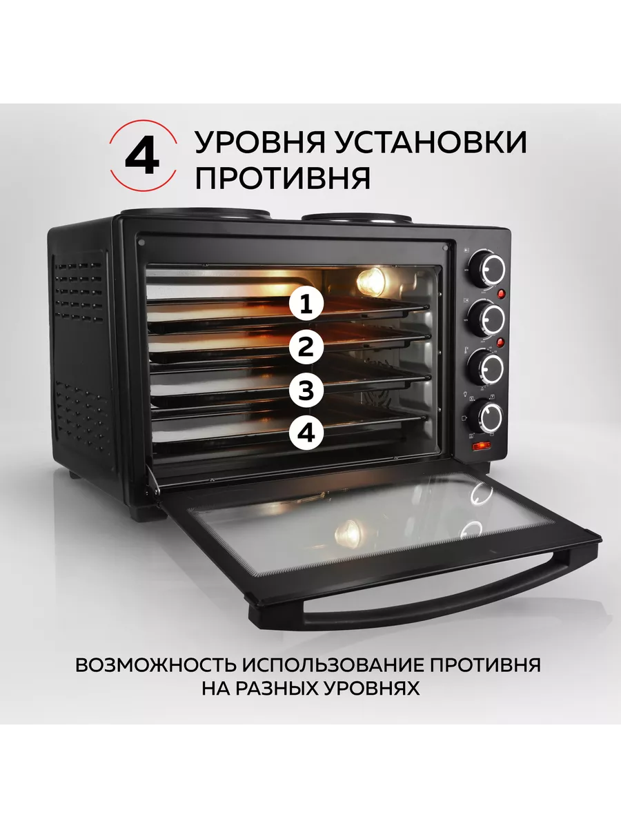 Мини-печь электрическая GFO-40 GFgril 15135256 купить в интернет-магазине  Wildberries