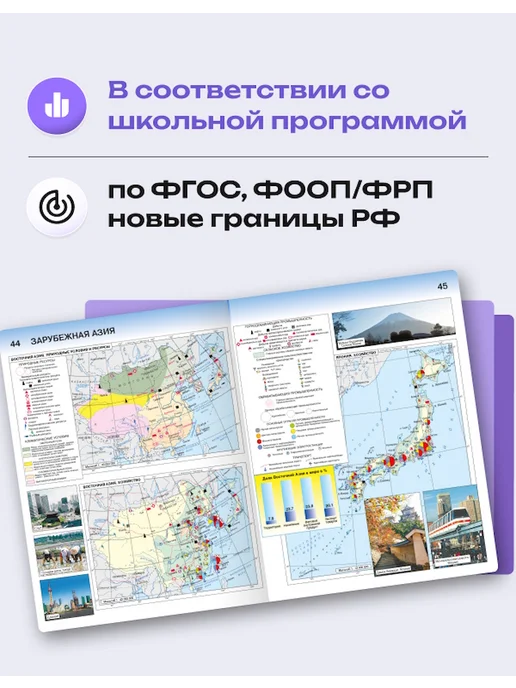 АСТ-ПРЕСС ШКОЛА Атлас и контурные карты. География 10-11 класс ФГОС 2027, вариант, фото 3