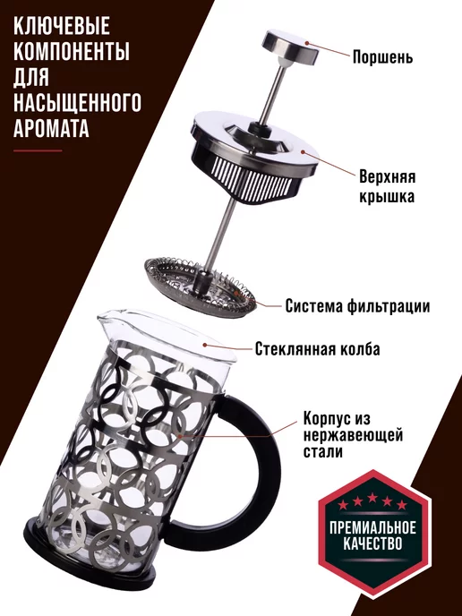 Френч пресс 350 мл - фото 6