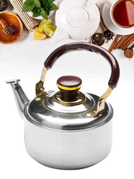 Чайник заварочный металлический 1 л из нержавейки - фото 16