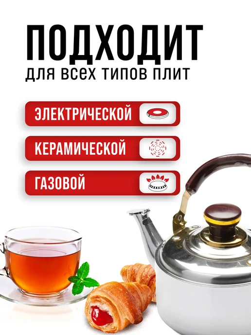 Чайник заварочный металлический 1 л из нержавейки - фото 9