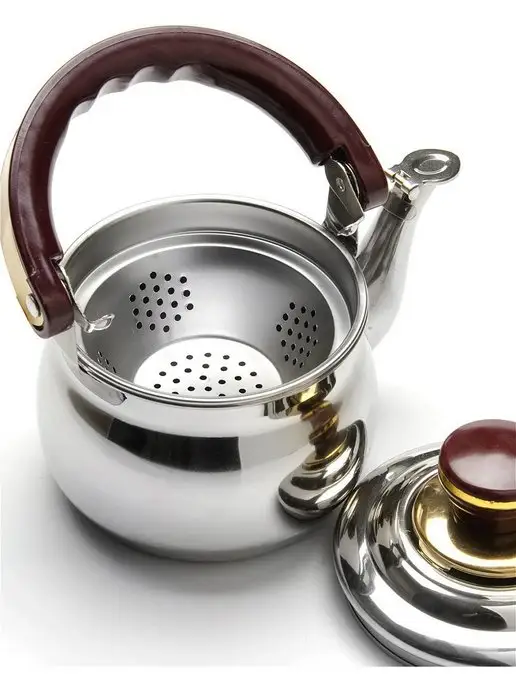 Чайник заварочный нержавеющая сталь с ситечком - фото 6
