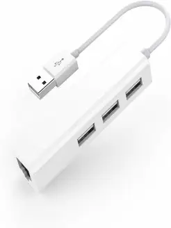 адаптер USB 2.0 - LAN, c хабом на 3 USB KS-is 15165076 купить за 910 ₽ в интернет-магазине Wildberries