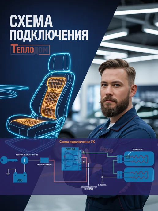 Емеля Комплект для вентиляции и обогрева одного сиденья, вариант, фото 2