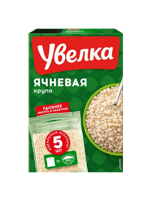 Увелка Крупа ячневая 5 пакетиков по 80 г, 80 г