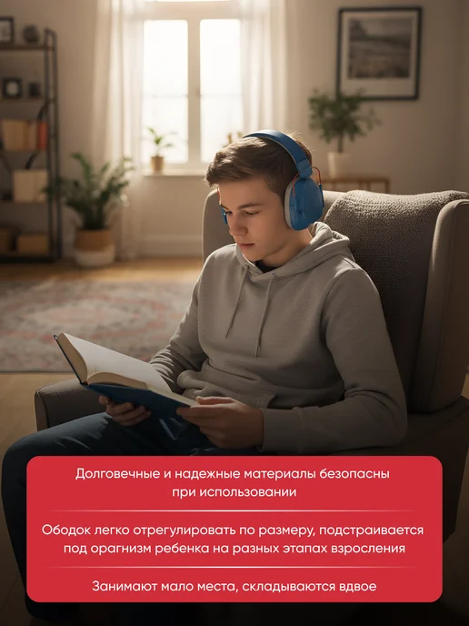 Alpine Hearing Protection Наушники для детей Muffy, голубой, фото 2