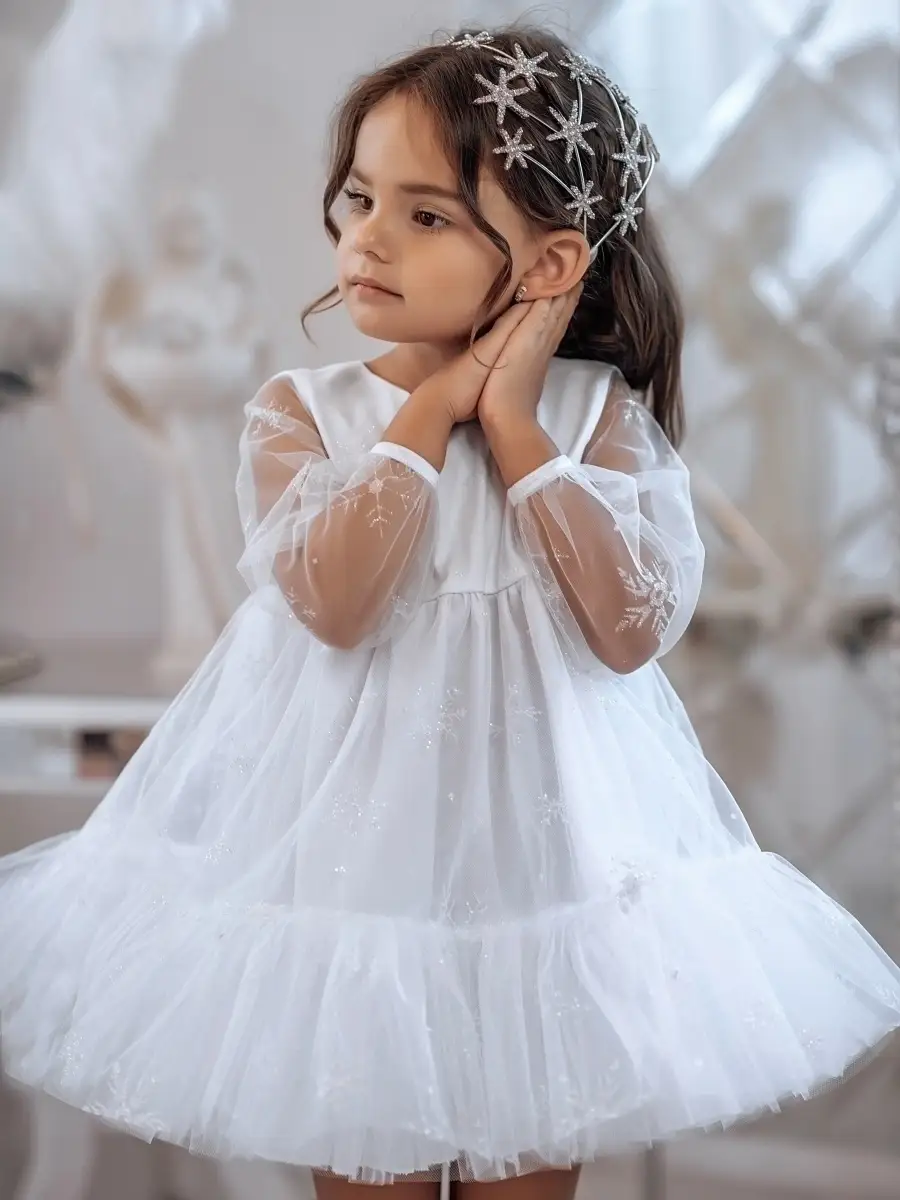 Платье для девочки “Снежинка” VG0270