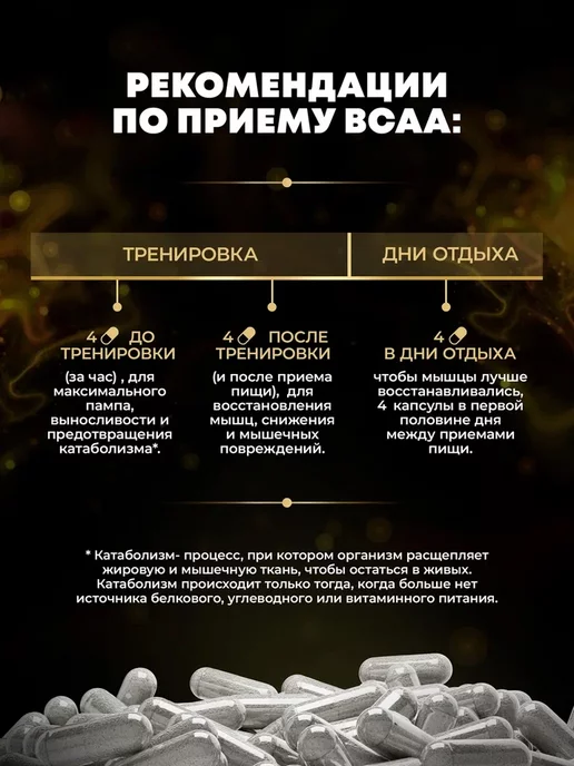 aTech nutrition BCAA 4 1 1 Аминокислоты БЦА 300 капсул, 300, фото 5