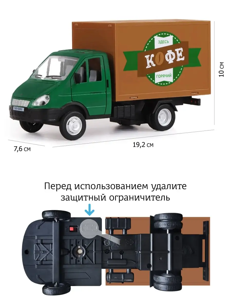 Машинка металлическая игрушка детская ГАЗель - бизнес АВТОПАНОРАМА 15271671  купить в интернет-магазине Wildberries