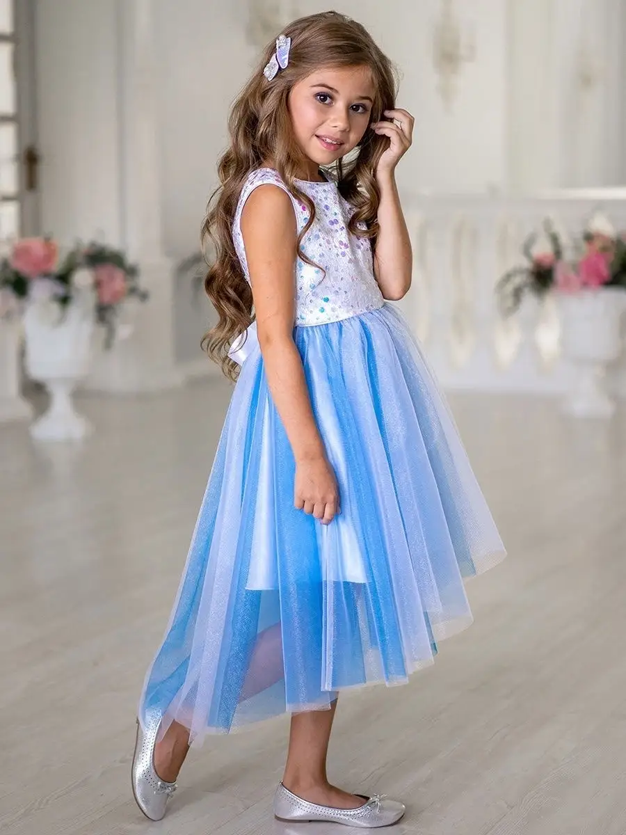 Эксклюзивное платье на выпускной для девочки 7 лет