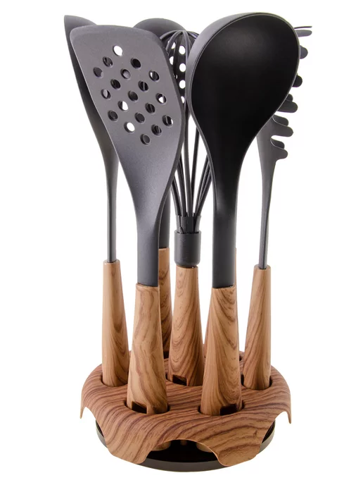 Набор кухонных принадлежностей с подставкой - фото 2