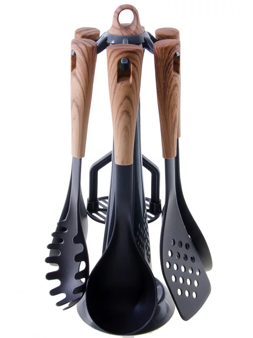 Набор кухонных принадлежностей с подставкой - фото 2