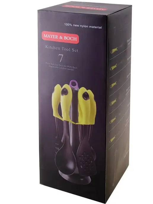 Набор кухонных принадлежностей с подставкой - фото 4