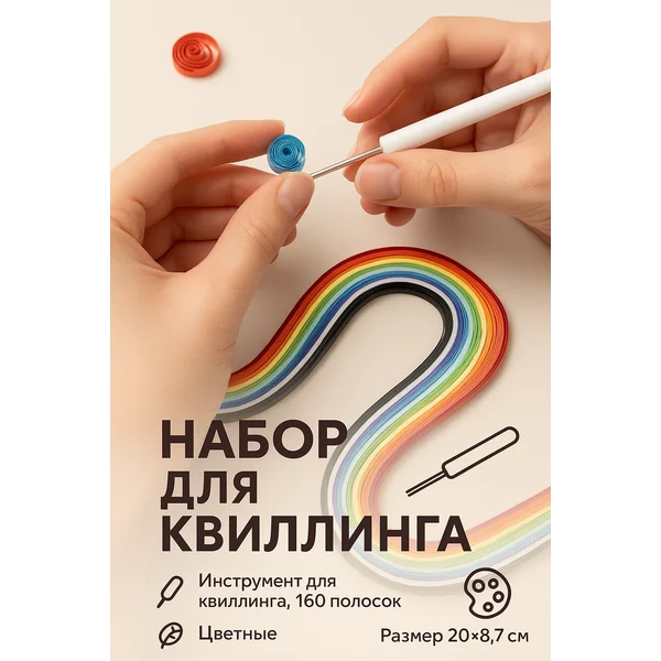 Полоски для квиллинга 160шт, 0,3см