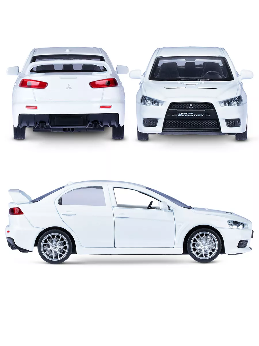 Машинка металлическая детская Mitsubishi Lancer Evolution АВТОПАНОРАМА  15346364 купить за 415 ₽ в интернет-магазине Wildberries