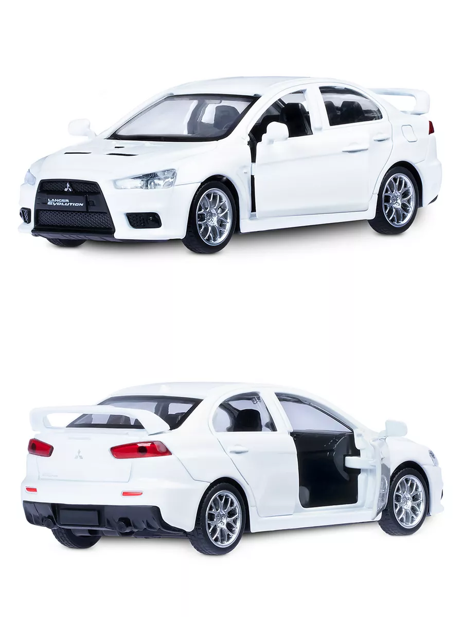 Машинка металлическая детская Mitsubishi Lancer Evolution АВТОПАНОРАМА  15346364 купить за 403 ₽ в интернет-магазине Wildberries