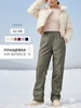 Брюки прямые из плащевки утепленные на флисе LAINA 15348814 купить за 1 719 ₽ в интернет‑магазине Wildberries