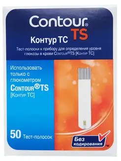 Тест полоски Контур ТС №50 до 01.01.2025 Contour 15356223 купить за 364 ₽ в интернет-магазине Wildberries