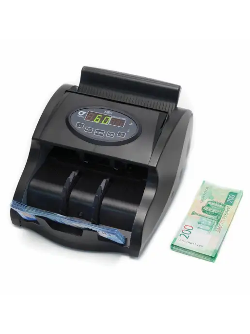 PRO Счетчик банкнот 40 U Neo 800 банкнот мин Уф-детекция фасовка, черный