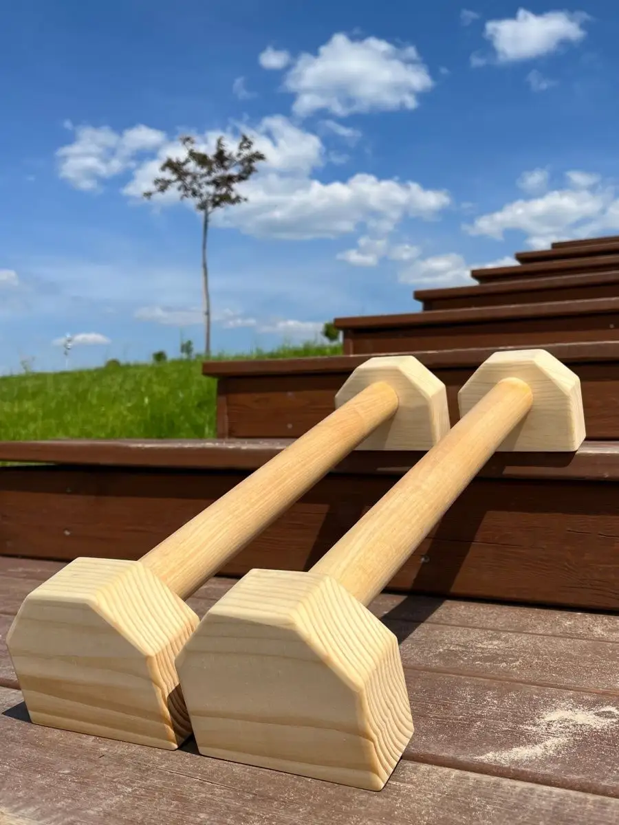 Стоялки напольные деревянные 350 мм (пара)