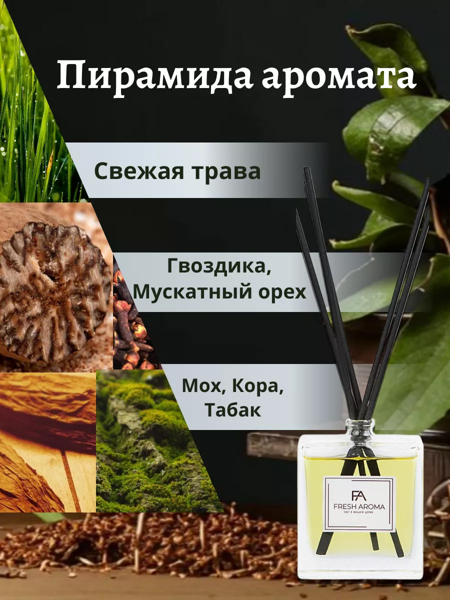 Диффузор с палочками для дома Древесно-пряный Fresh Aroma 15414773 купить  за 662 ₽ в интернет-магазине Wildberries