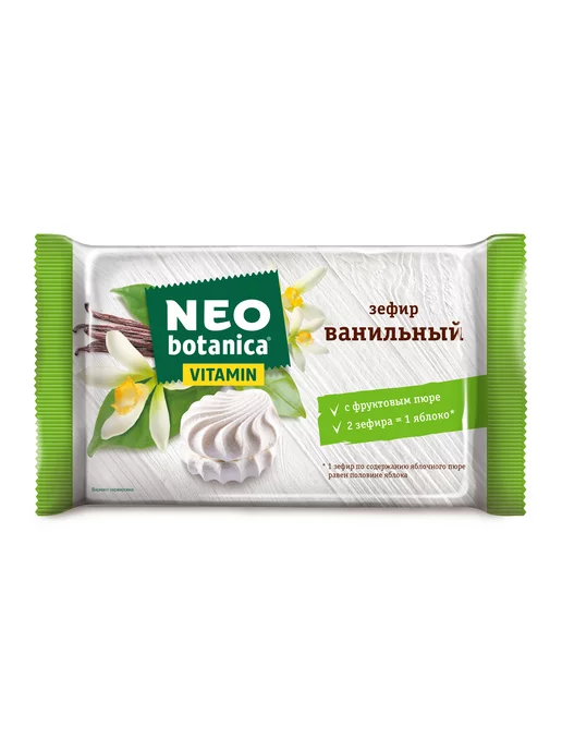 Neo-botanica Зефир с ванильным вкусом и витаминами, 250 гр, 250 г