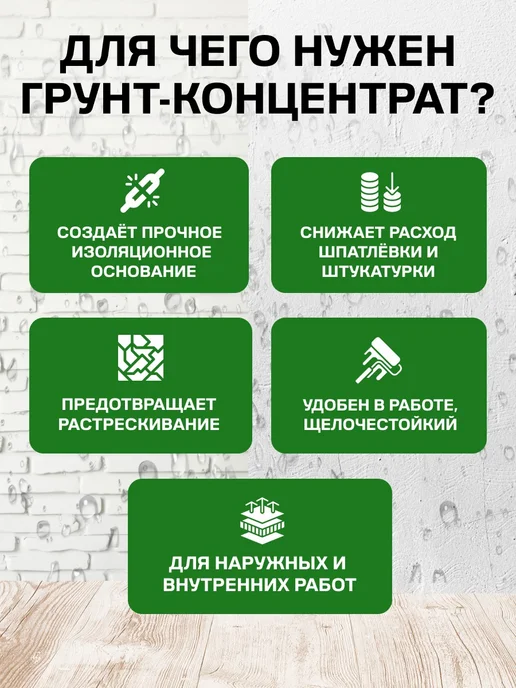PROFESSIONAL Грунт акриловый изолирующий адгезионный ГРУНДИРМИТТЕЛЬ 1 кг, 2,3 кг, фото 3
