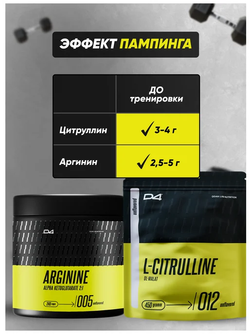 Do4a Lab Цитруллин Малат порошок Citrulline, без вкуса, 450 г, 450 г, фото 6