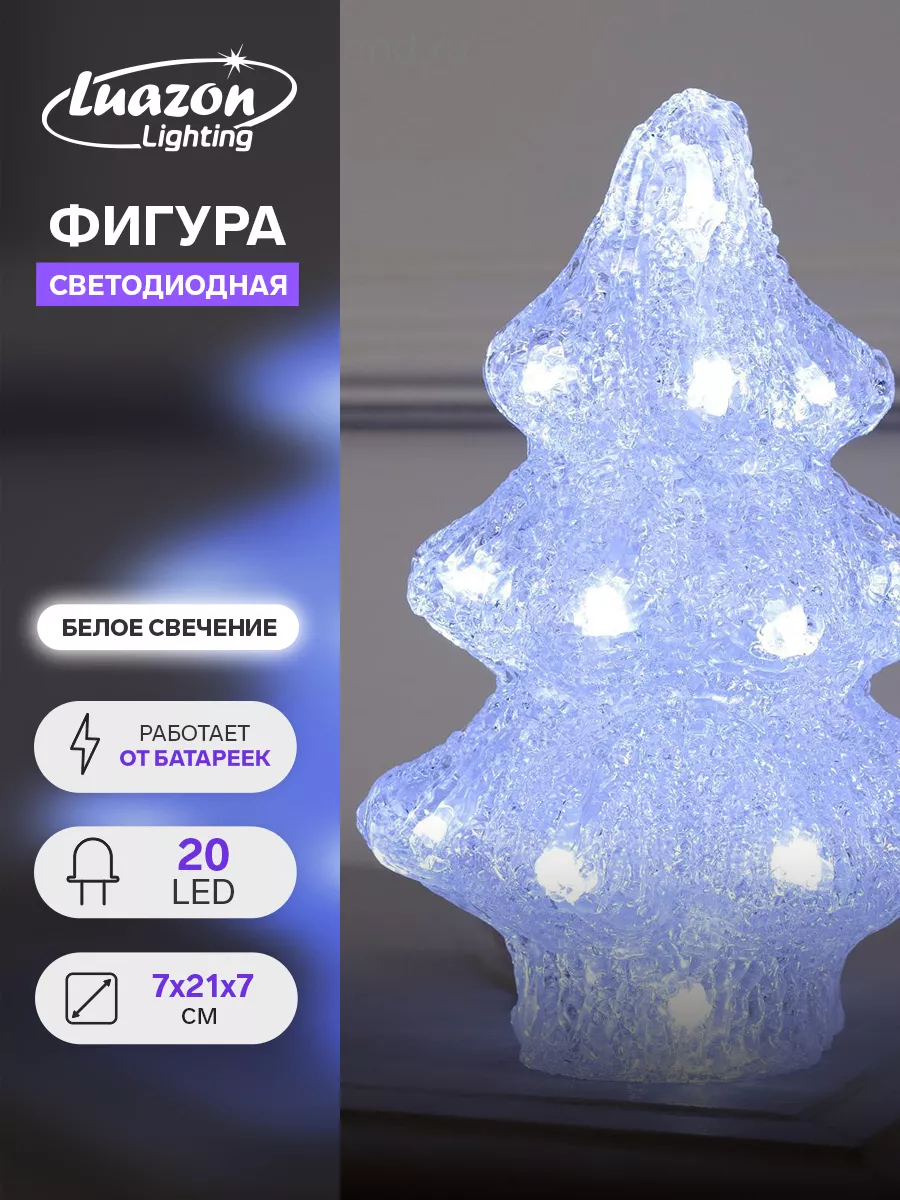 Новогодняя фигура Елка новогодняя искусственная 7х21х7 см