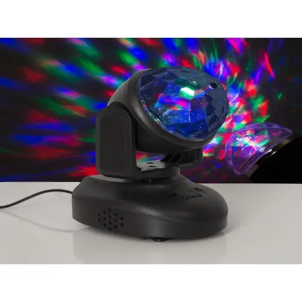 Диско шар проектор 8.5 см, динамик, свечение RGB, 12 В