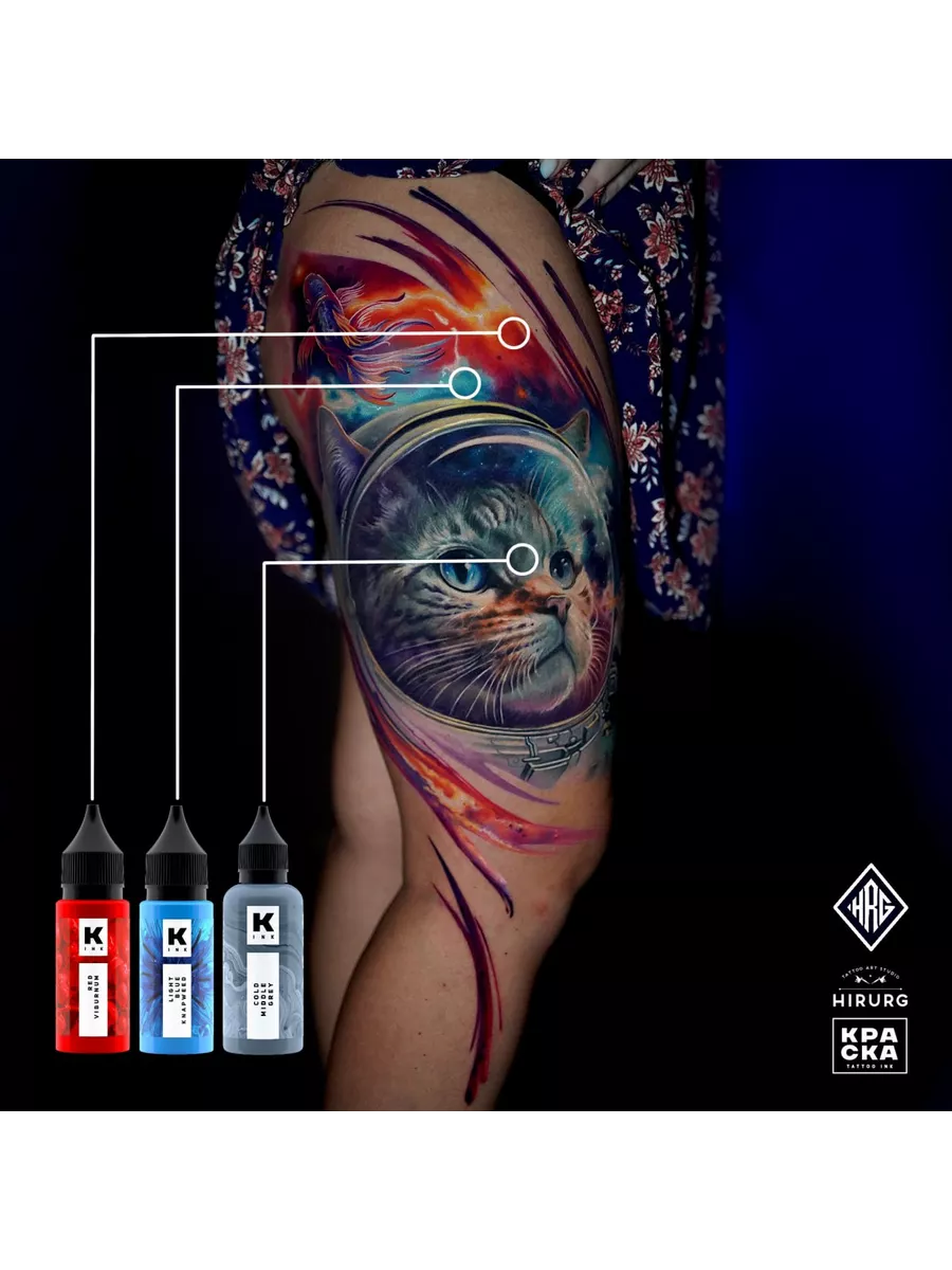 Виды красок для татуировок - основные принципы выбора