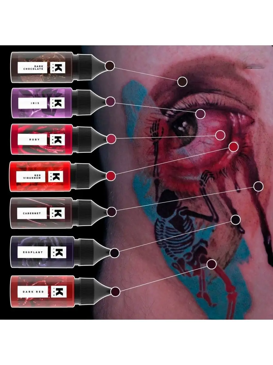 Виды красок для татуировок - основные принципы выбора | Интернет-магазин Ipiccadilly ❤️