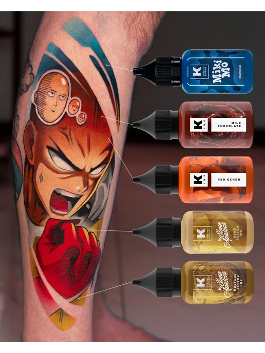 Краска tattoo ink Краска для тату 15 мл Молочный шоколад, 15 мл, фото 6