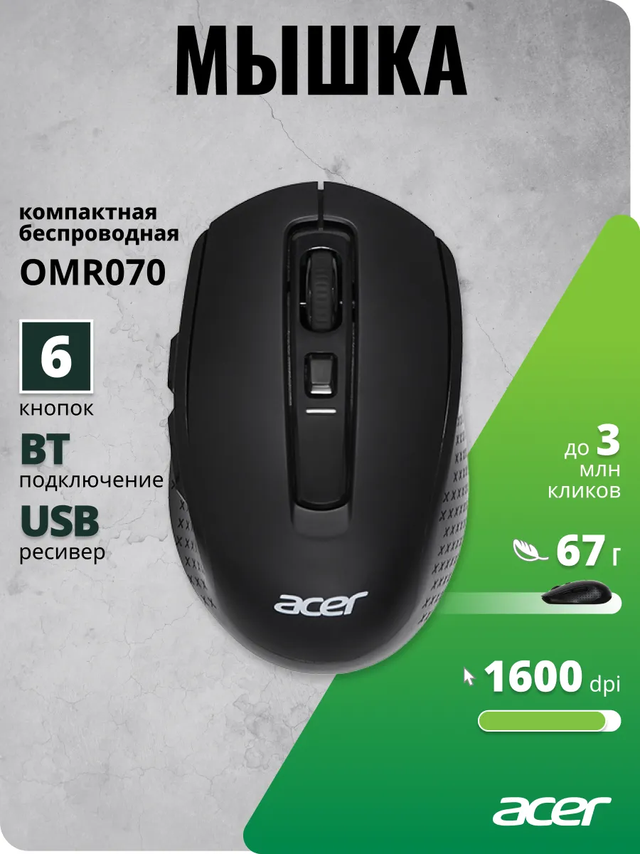 Acer Мышь беспроводная OMR070