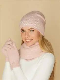 Шапка женская из ангоры FortiKnitwear 15515280 купить за 665 ₽ в интернет-магазине Wildberries