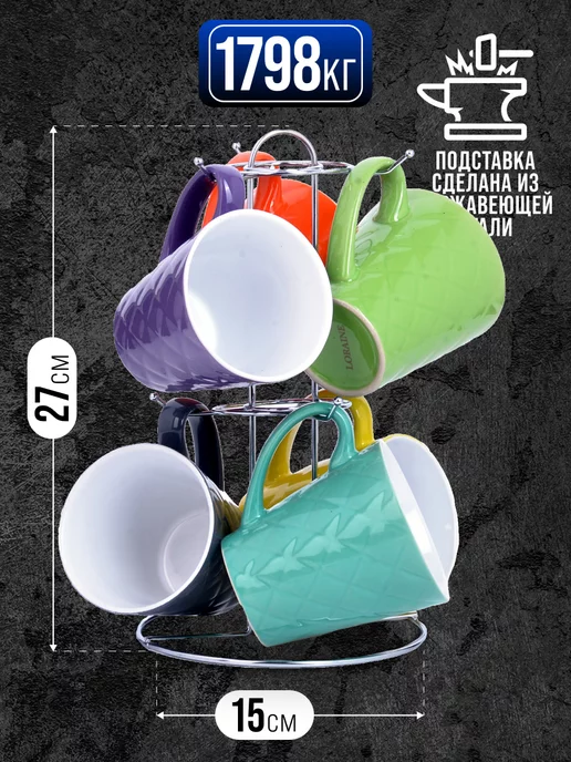 Набор кружек 7 предметов - фото 3